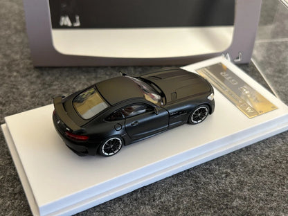 MJ 1:64 Black AMG GTR Coupe Super Racing Sport Model Diecast Metal Car