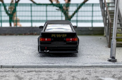SW 1:64 JDM Black AE86 Levin RWB Widebody Sports Model Diecast Metal Car