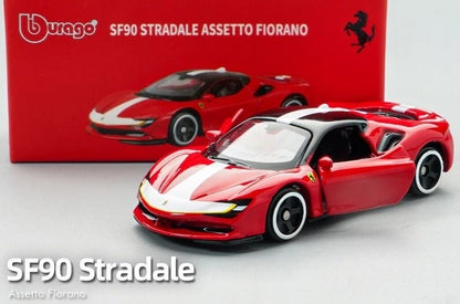 Bburago 1:64 Red Ferrari SF90 Stradale Fiorano Model