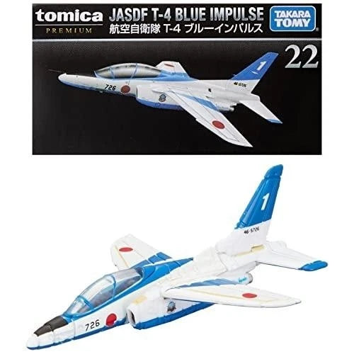 Tomica Premium JASDF T-4 Blue Impulse No.22 Diecast Jet Japan Model