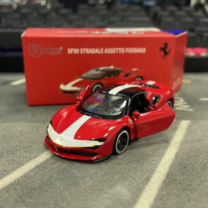 Bburago 1:64 Red Ferrari SF90 Stradale Fiorano Model
