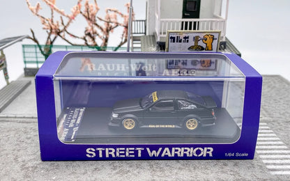 SW 1:64 JDM Black AE86 Levin RWB Widebody Sports Model Diecast Metal Car