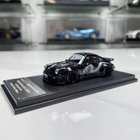 MC 1/64 Black Dragon RWB Porsche 930 Sports Model Diecast Metal Car