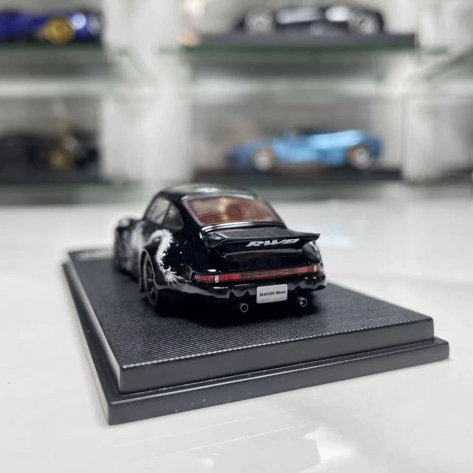 MC 1/64 Black Dragon RWB Porsche 930 Sports Model Diecast Metal Car