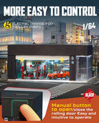 1/64 Scale Diecast Display Case for Hot Wheel Storage with LED Lights