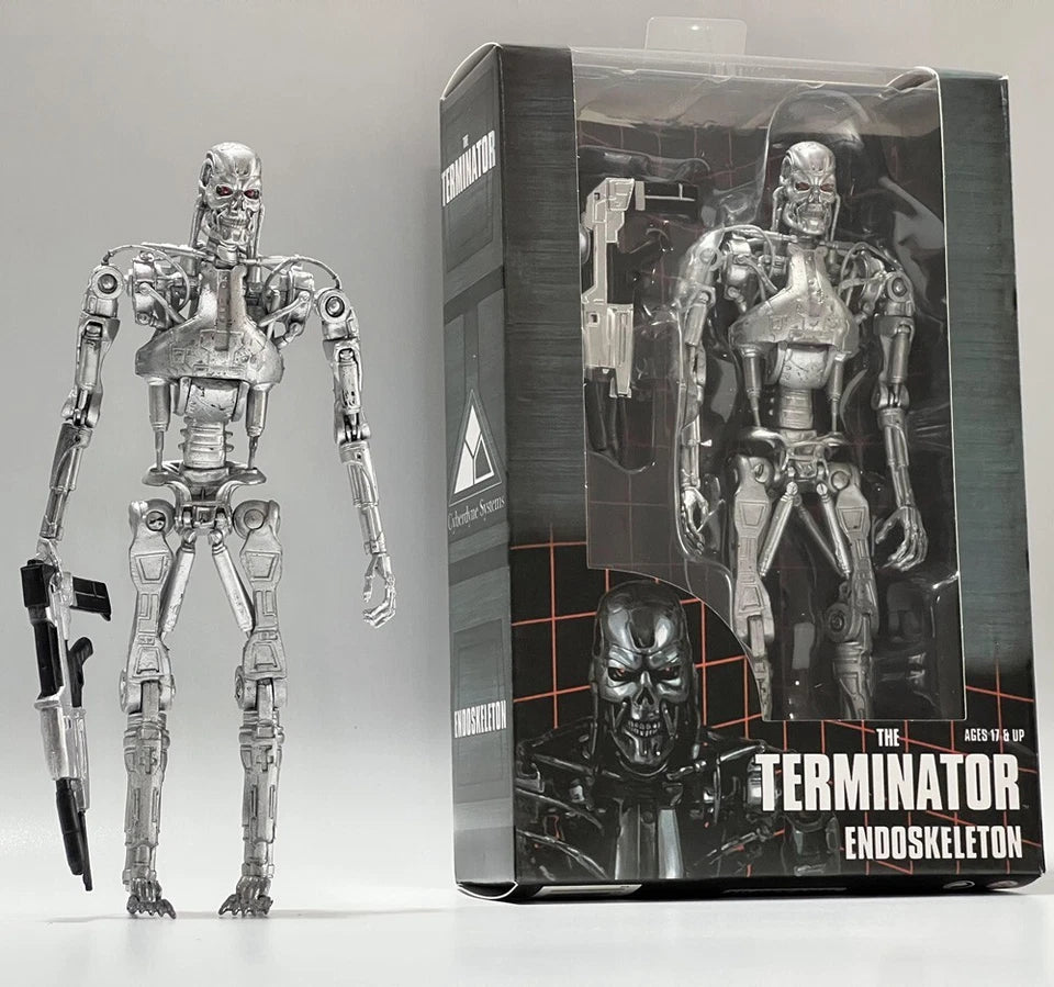 Terminator 2 Judgment Day 7" T-800 Endoskeleton Arnold Action Figure Model