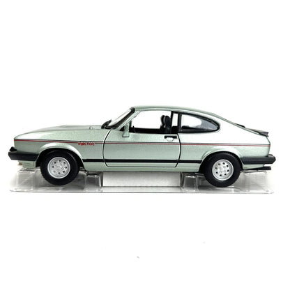 Bburago 1:24 Diecast Ford Capri (1982) - Scale Model Car - Collectible Toy
