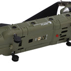 RC Helicopter for Adults, RC Military Helicopter 2.4G 3CH Dual-Rotor Transport Gyro Stabilized RC Airplane Aircraft Model S026H