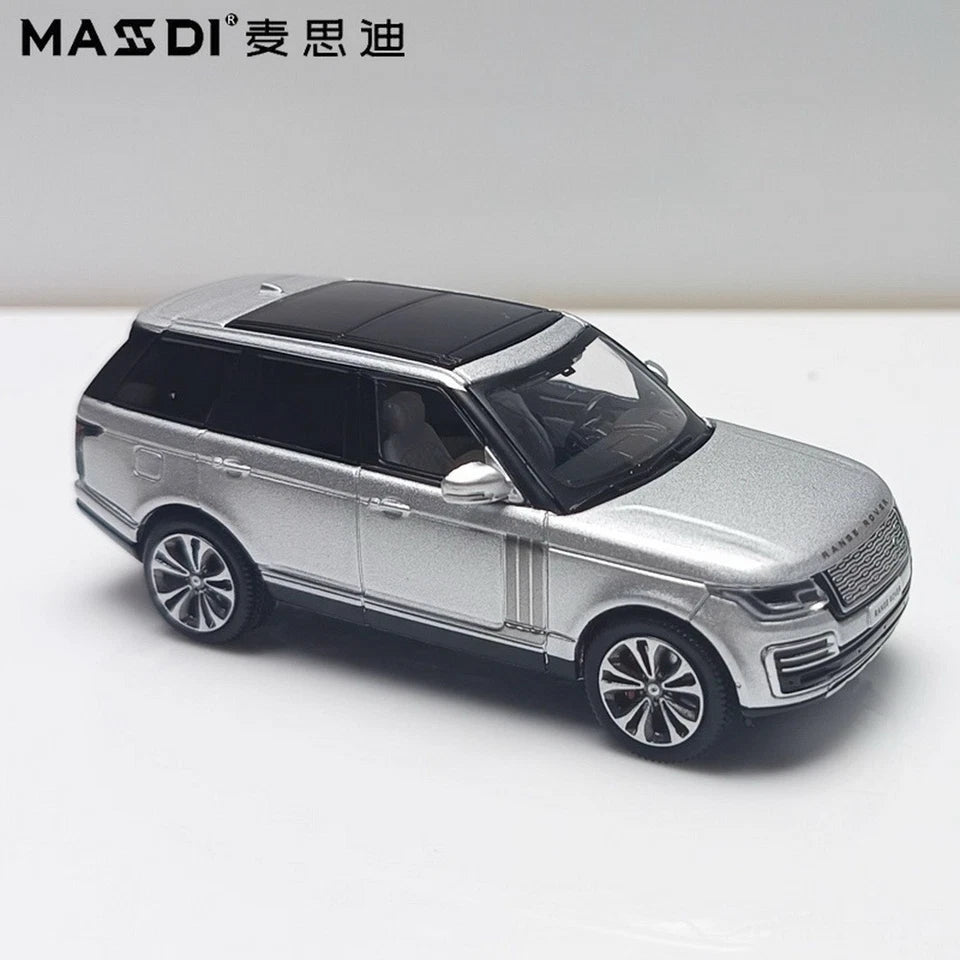 MASDI 1/64 Scale Land Rover Range Rover 2020 Silver Diecast Car Model