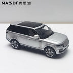 MASDI 1/64 Scale Land Rover Range Rover 2020 Silver Diecast Car Model