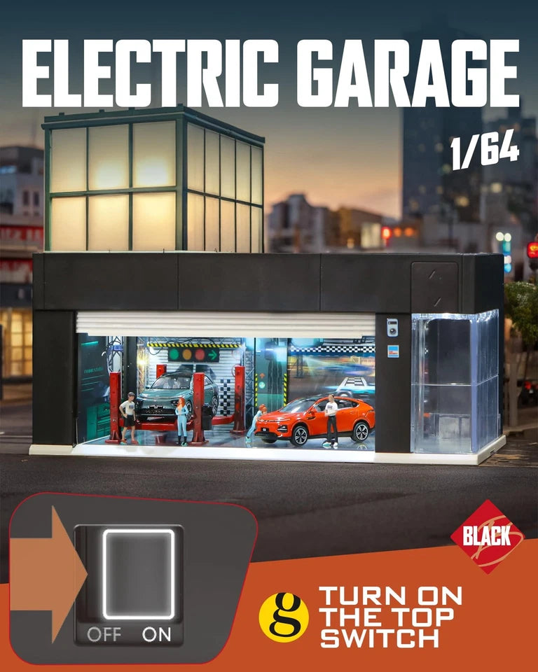 1/64 Scale Diecast Display Case for Hot Wheel Storage with LED Lights