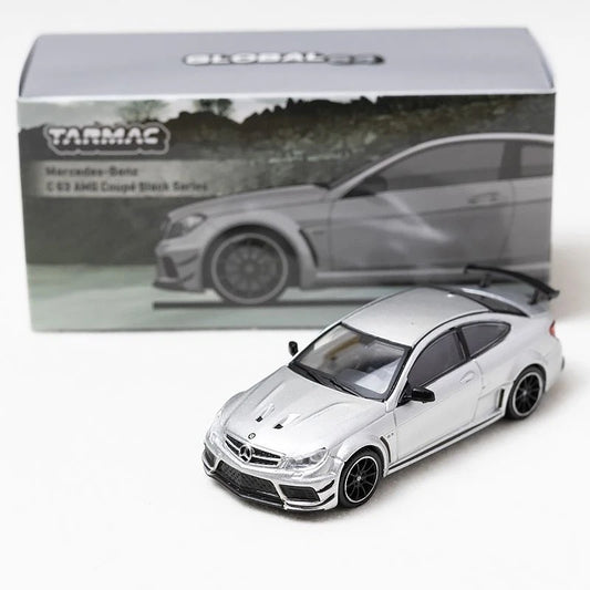 Tarmac Works 1/64 Mercedes-Benz C 63 AMG Coupé Black Series Silver