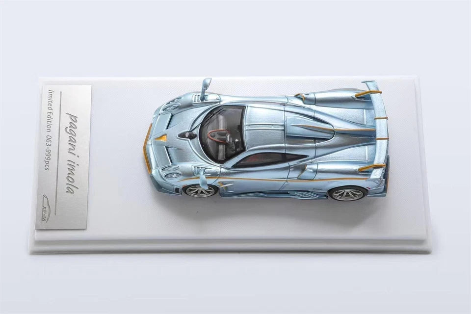 1/64 Limited Edition XF Model Pagani Imora Ice Blue Serial Number High Hoodie