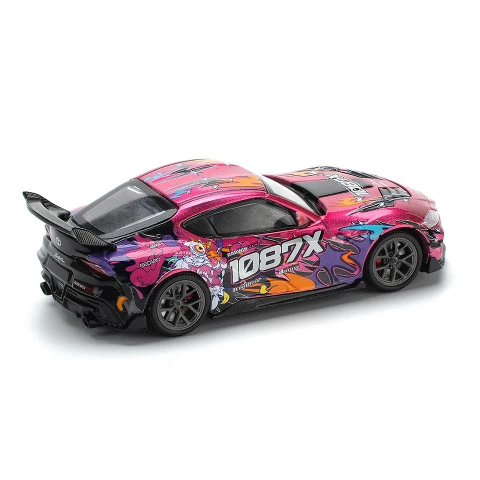 Pop Race 1:64 Toyota Supra A90 Darwin Pro 66G WBK 1087X Lion Dance PR640285