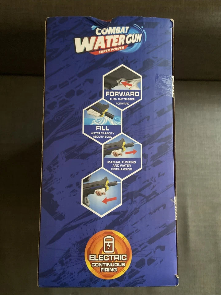 Electric Power Water Gun 8-10metre Range USB Rechargeable