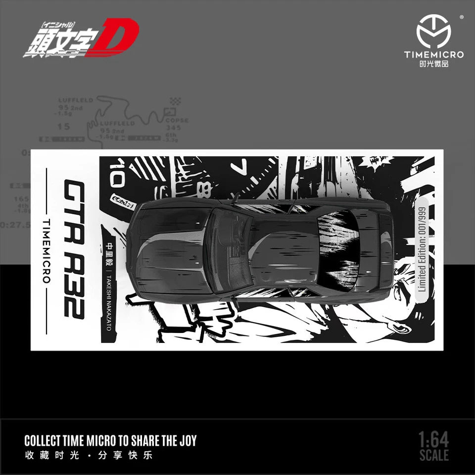 Time Micro 1:64 Nissan Gtr32 Head Text D Comic Edition