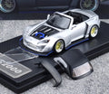 RM 1:64 Silver S2000 Convertible Widebody Sports Model Diecast Metal Car