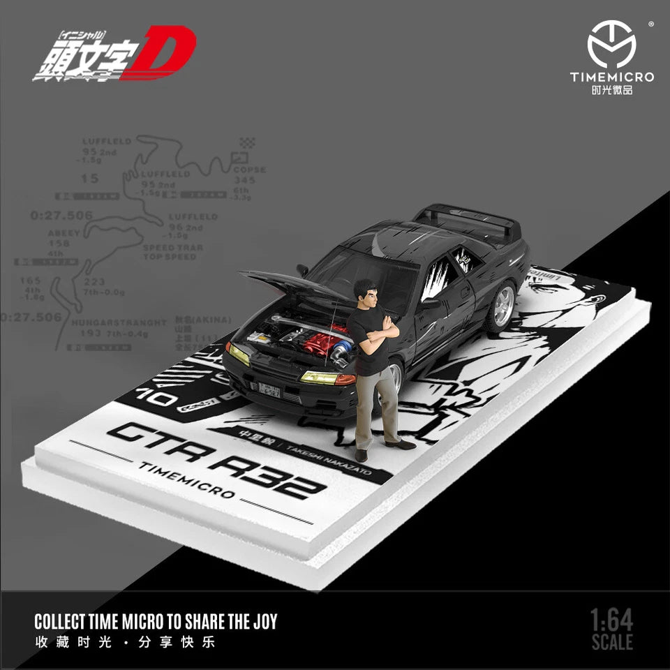 Time Micro 1:64 Nissan Gtr32 Head Text D Comic Edition