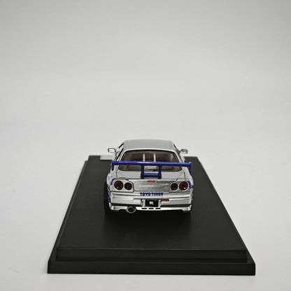 Fast & Furious Brian's R34 Nissan Skyline GT-R 1/64 Scale With Display Case