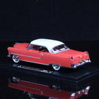GFCC 1:43 Scale Diecast Model Red/White 1954 Cadillac Coupe De Ville With Acrylic Case