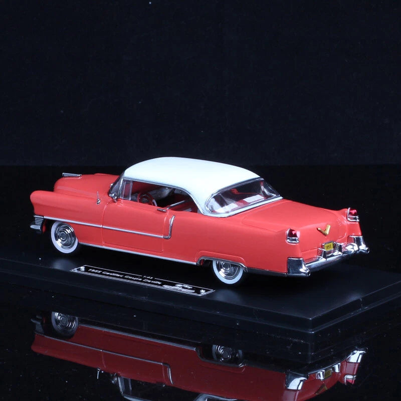 Cocoland Toys GFCC 1954 Cadillac Coupe De Ville Red White rear three-quarter view