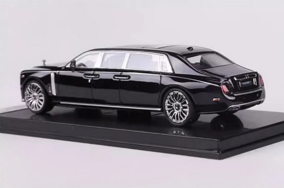 Rolls-Royce Phantom VIII Mansory Ewb Black Diecast car Model 1/64