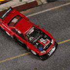 Street Weapon 1:64 Red Nissan Skyline LB-ER34 Super Silhouette Model Diecast Metal Car