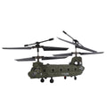 RC Helicopter for Adults, RC Military Helicopter 2.4G 3CH Dual-Rotor Transport Gyro Stabilized RC Airplane Aircraft Model S026H