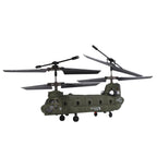 RC Helicopter for Adults, RC Military Helicopter 2.4G 3CH Dual-Rotor Transport Gyro Stabilized RC Airplane Aircraft Model S026H