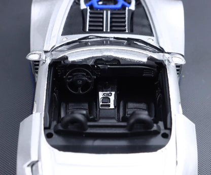 RM 1:64 Silver S2000 Convertible Widebody Sports Model Diecast Metal Car