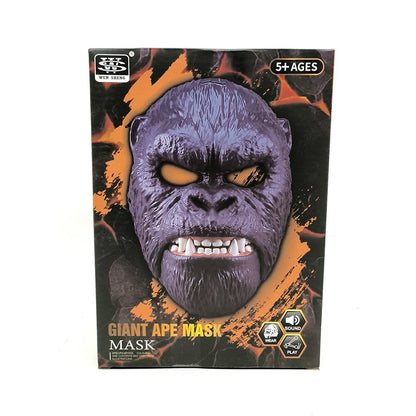 Electric King Kong Mask Gorilla Ape Mask Movable Jaw Halloween Cosplay Props