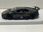 Lamborghini Murciélago SV Black With Orange Stripe Side View Cocoland Toys