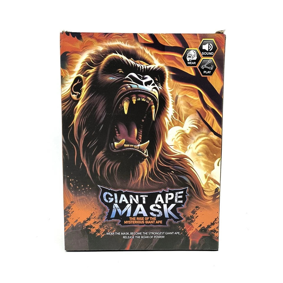 Electric King Kong Mask Gorilla Ape Mask Movable Jaw Halloween Cosplay Props