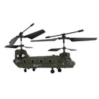 RC Helicopter for Adults, RC Military Helicopter 2.4G 3CH Dual-Rotor Transport Gyro Stabilized RC Airplane Aircraft Model S026H