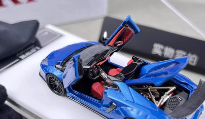 RM 1:64 Blue Aventador LP700-4 LBWK Sports Model Diecast Collect Car