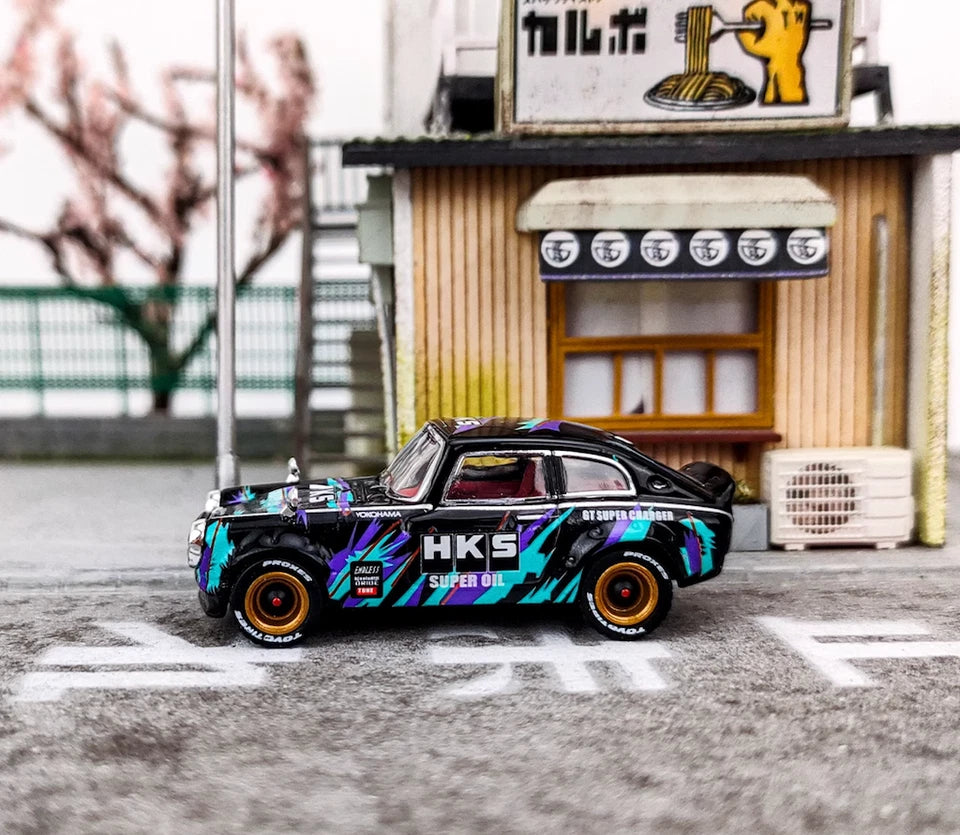 Mortal 1:64 S800 HKS Classic Racing Sports Model Diecast Metal Car