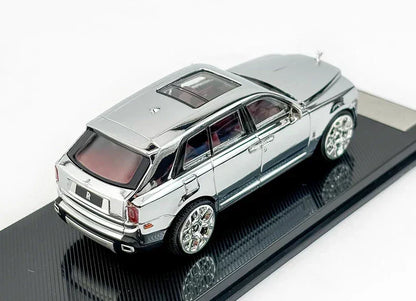 1:64 Scale Rolls-Royce Cullinan Chrome Silver – Premium Diecast Car Model