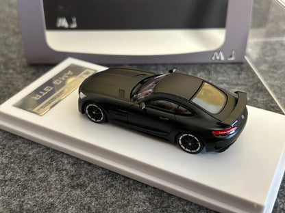 MJ 1:64 Black AMG GTR Coupe Super Racing Sport Model Diecast Metal Car