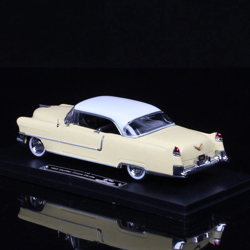 Cocoland Toys GFCC 1954 Cadillac Coupe De Ville 1:43 scale cream diecast model rear three-quarter view