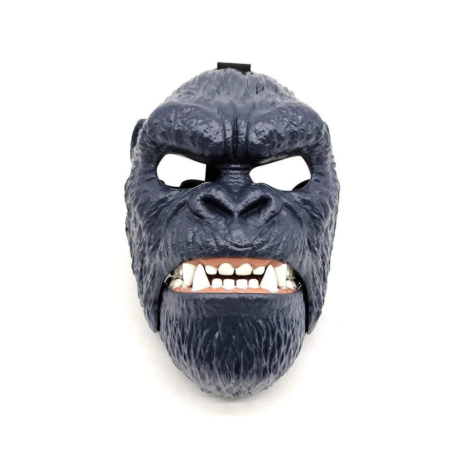 Electric King Kong Mask Gorilla Ape Mask Movable Jaw Halloween Cosplay Props