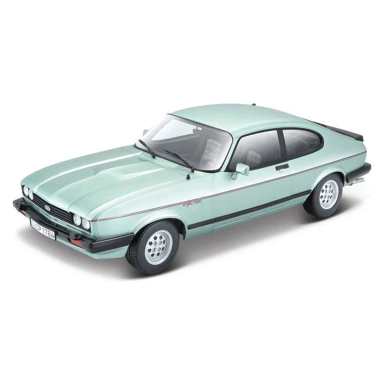 Bburago 1:24 Diecast Ford Capri (1982) - Scale Model Car - Collectible Toy
