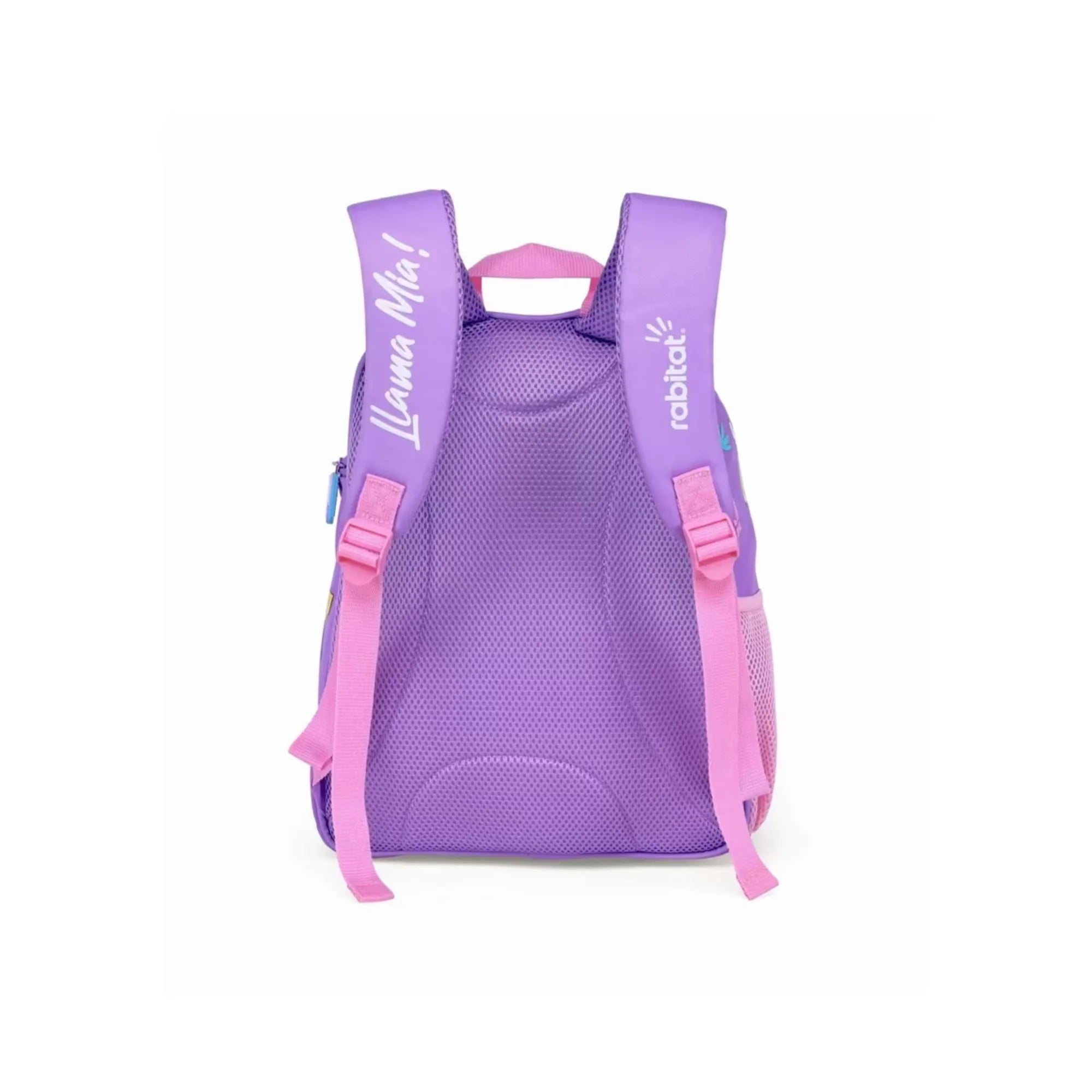 Kids Printed Casual Bag Purple and Pink 15 x 31 x 36 cm