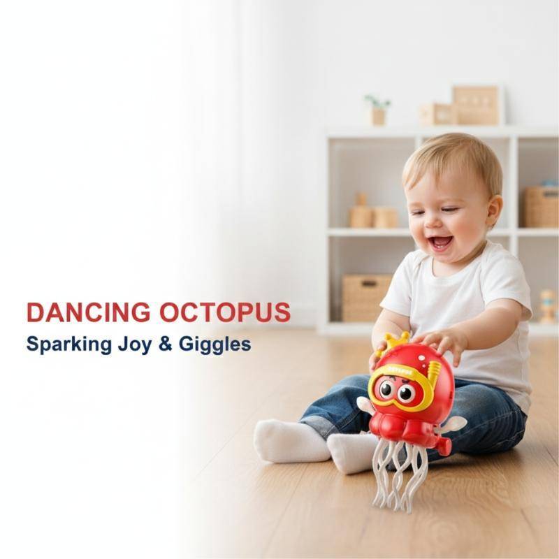 Interactive Electric Dancing Octopus Toy with Music & Lights (Random One)
