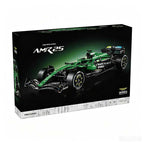 Green Racing Car Building Blocks Set – Formula 1 Style Construction Toy (1547 Pieces)