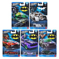 Cocoland Toyz Hot Wheels Batman Silver Series complete set of 5 collectible vehicles in retail packaging