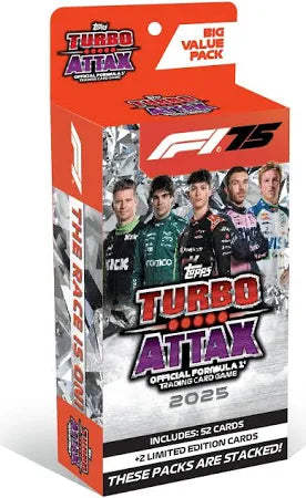 Topps Turbo Attax Formula 1® 2025 Trading and Collectible Card Game (Big Value Pack)