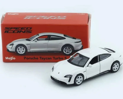 Maisto Speed Icons Porsche Taycan Turbo S 1:64 Scale Limited Edtion