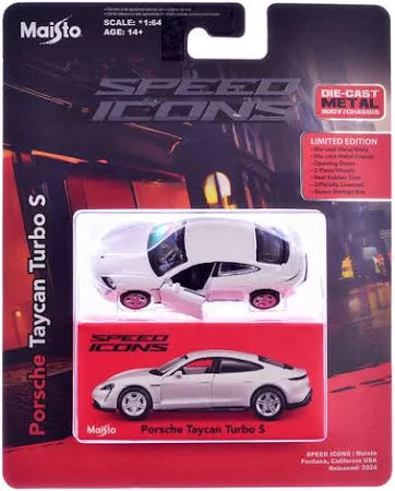 Maisto Speed Icons Porsche Taycan Turbo S 1:64 Scale Limited Edtion