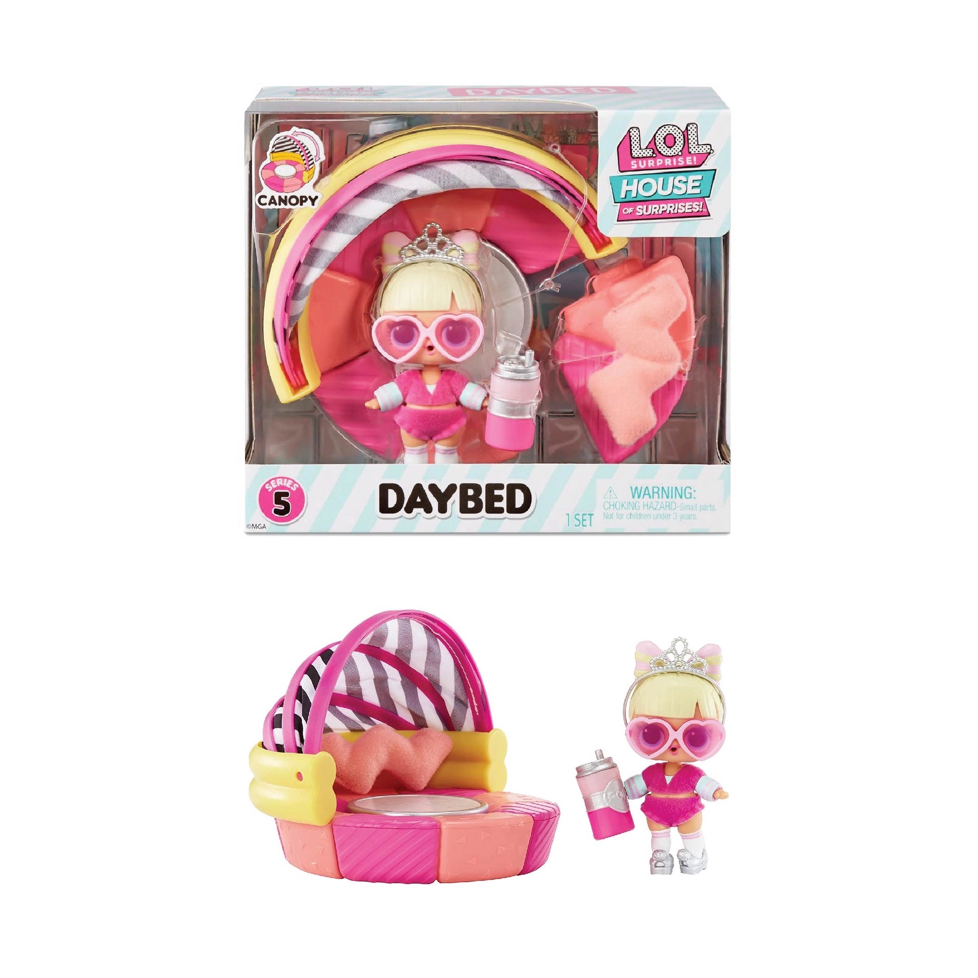 LOL Surprise House Of Surprises Daybed Playset with Doll
