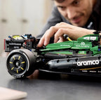 Green Racing Car Building Blocks Set – Formula 1 Style Construction Toy (1547 Pieces)